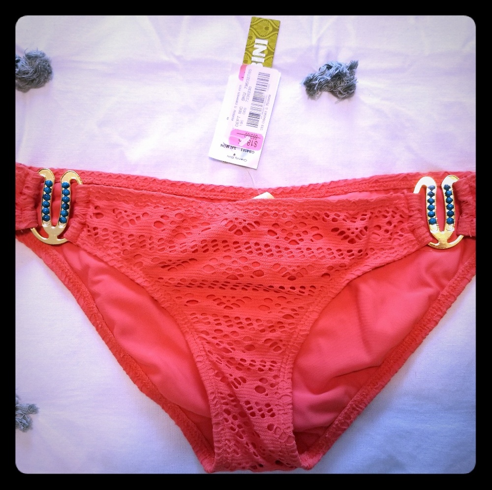 Gianni Bini Salmon Bikini Bottoms